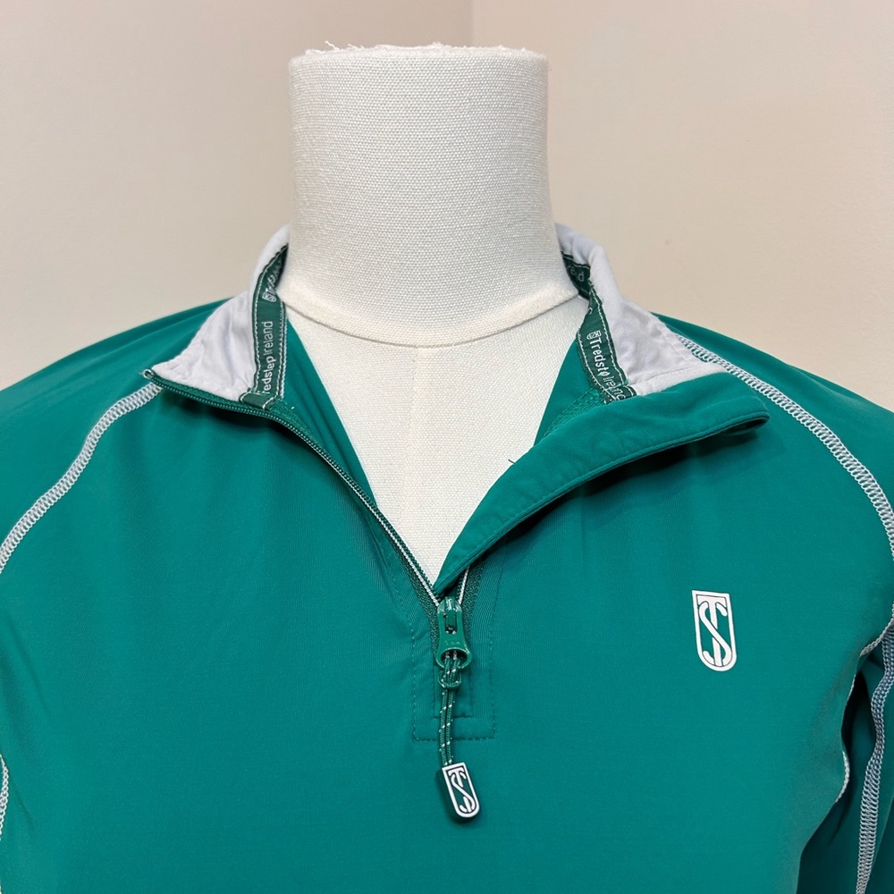Tredstep Ireland Futura Long Sleeve Equestrian Sport Top 1/4 Zip Size XS (2-4) - Picture 2 of 9